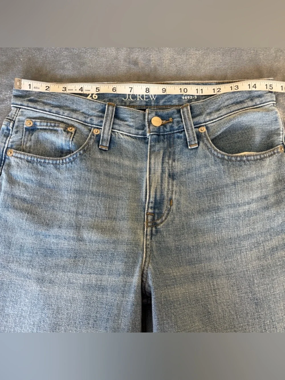 J. Crew Mid-rise Straight-Leg Elise Wash Jeans Size 26